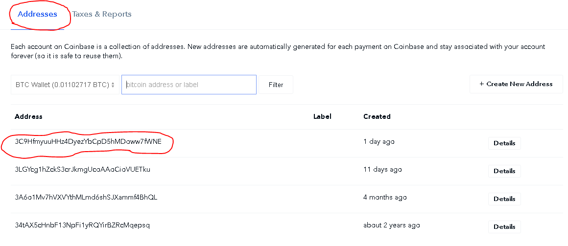 bitcoin address format